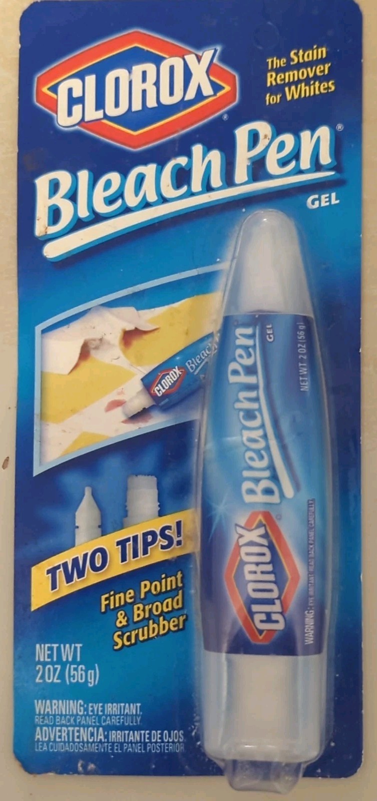 Clorox Bleach Pen Gel For Whites Dual Tipped 2 Oz Laundry Household Discontinued
