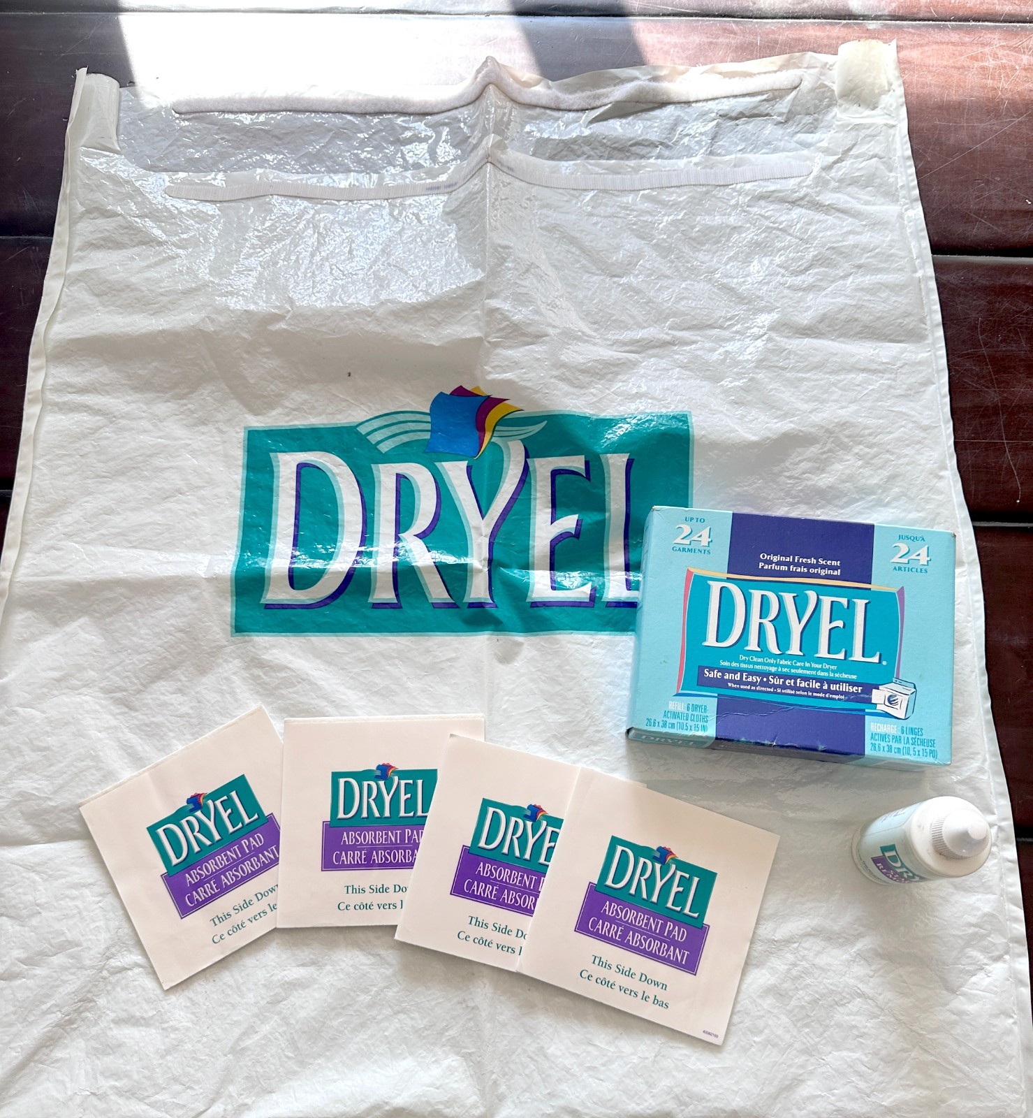 Dryel At Home Dry Cleaner Only Kit 6 Cloths, 4 Pads, Stain Remover 24 Garments