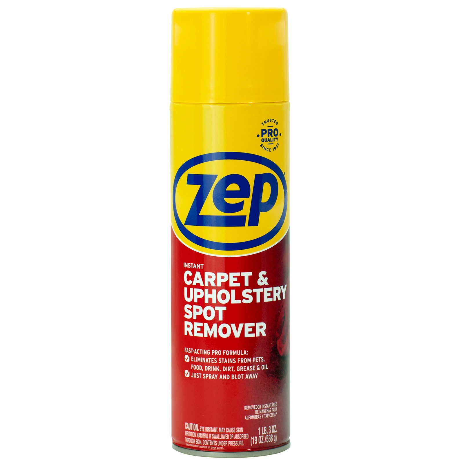 Zep Instant Carpet and Upholstery Spot Remover 19 oz (Case of 12) ZUSPOT19 – No