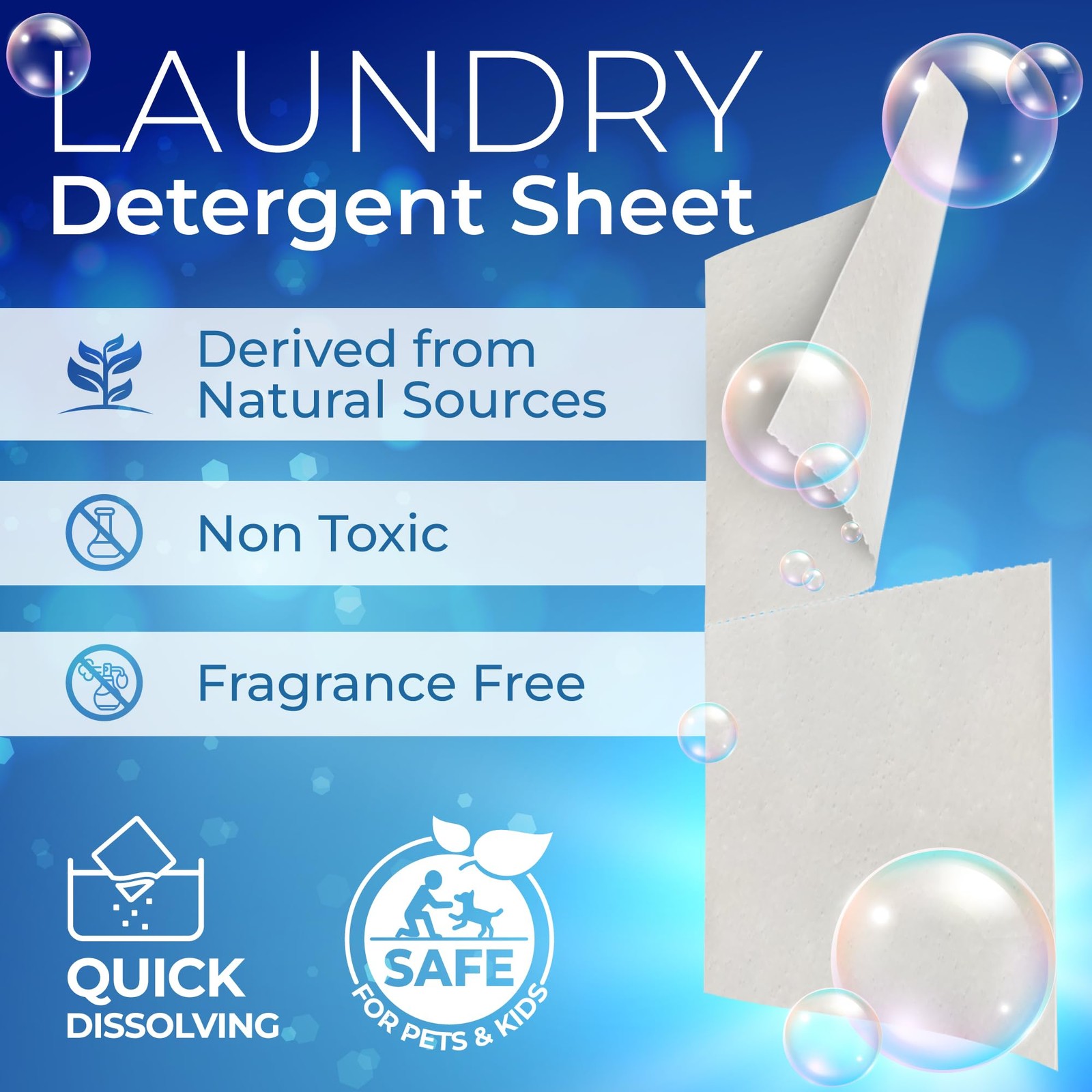 Laundry Detergent Sheets For Travel – Eco-Friendly, Plant-Based Hypoallergeni…