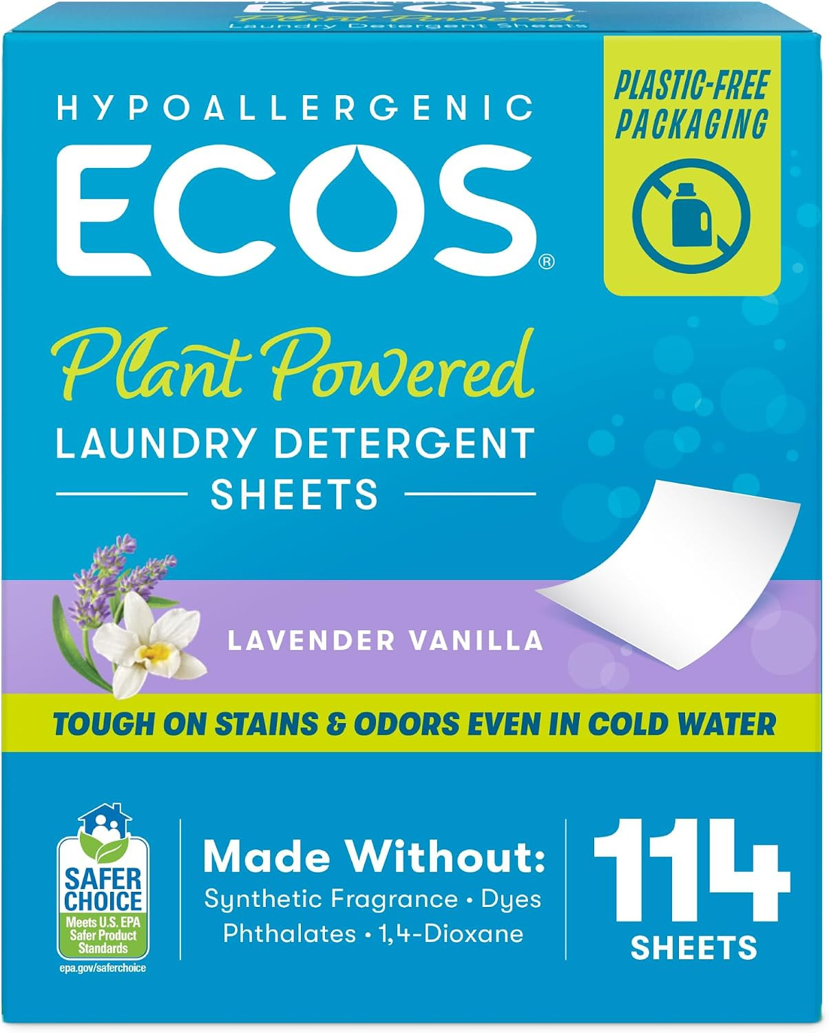 Laundry Detergent Sheets Vegan, No Plastic Jug, No Mess, Liquid Free – Hypoaller