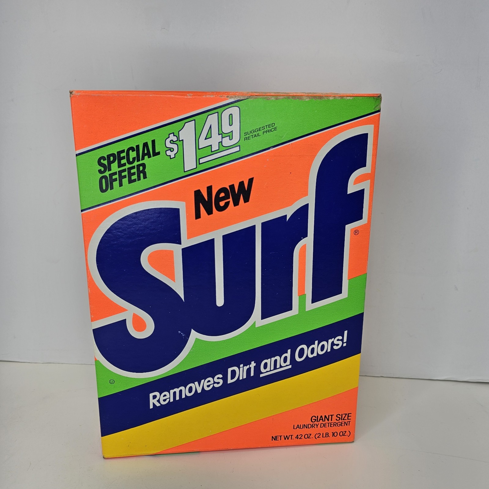 SURF Laundry Detergent Powder Soap Giant Size 42oz Sealed Vintage 1990’s