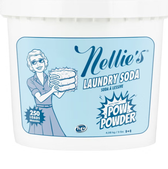 Nellie’s 250 Loads POW Powder Laundry Soda 4.08 kg / 9 lbs