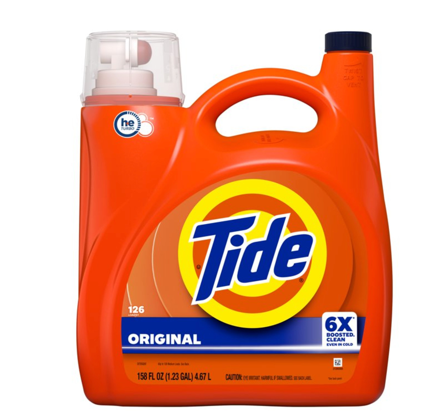 Tide Laundry Detergent Liquid with 6X Boosted Cleaning Power 158 fl oz 126 Loads