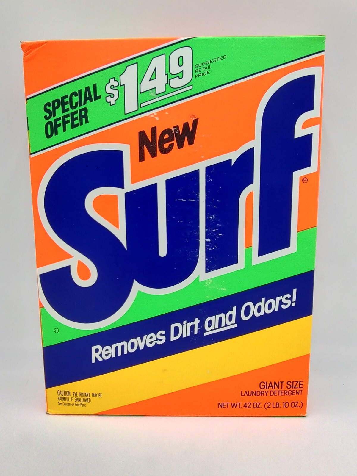 SURF Laundry Detergent Powder Soap Giant Size 42oz Sealed Vintage 1990’s