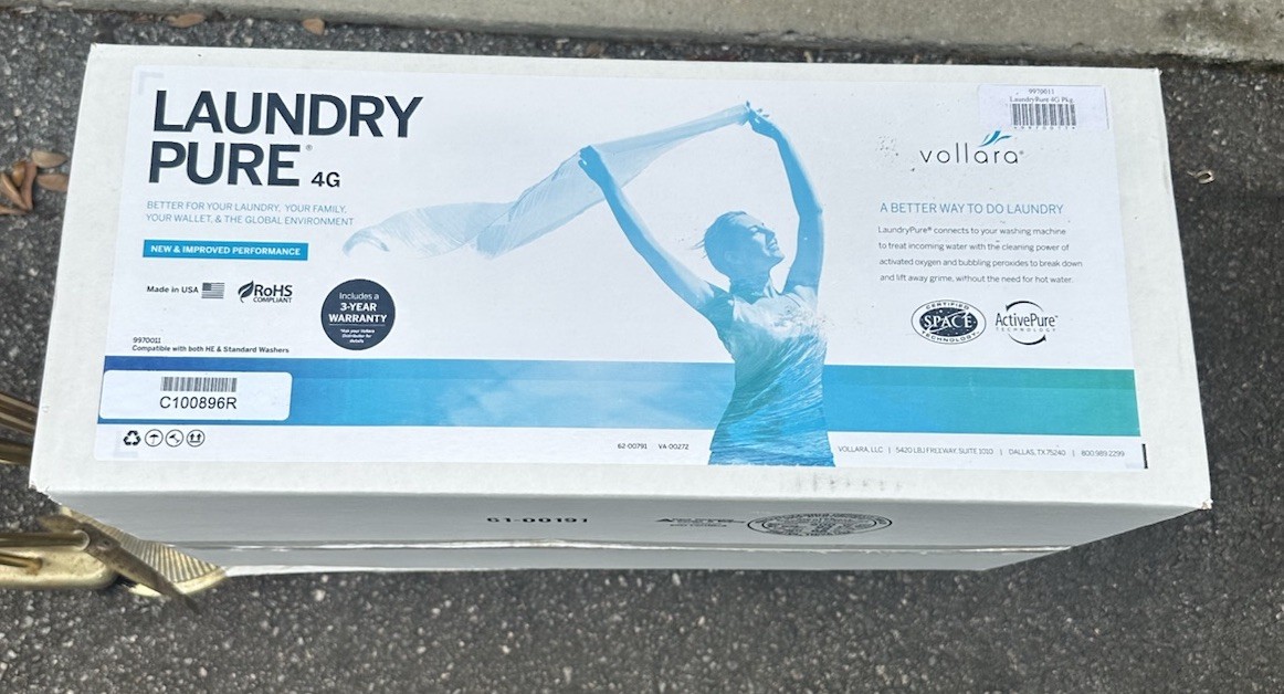 VOLLARA 4G Laundry Pure For Washing Machines NIB – Made In USA