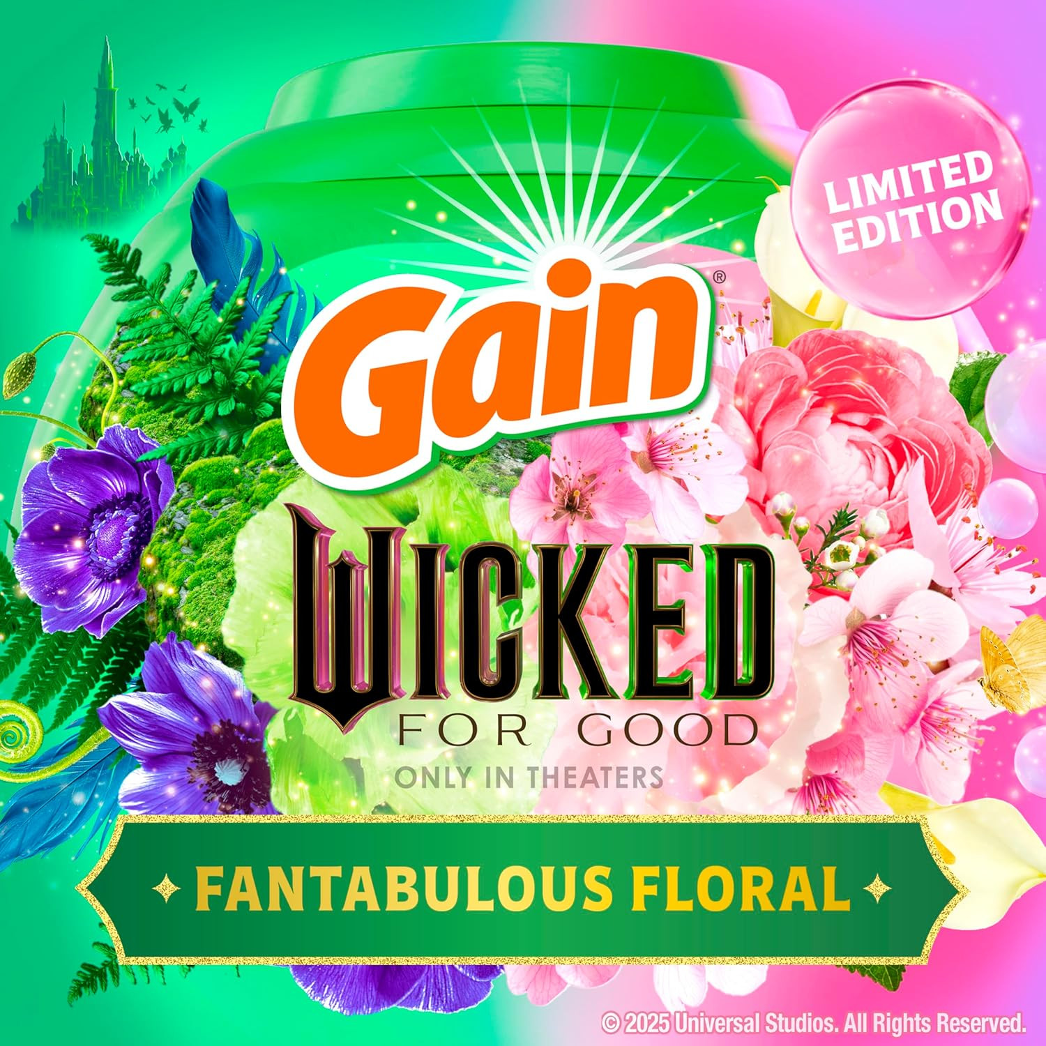 Gain Flings! “Wicked: for Good” Limited Edition Laundry Detergent Pacs, 42 Count