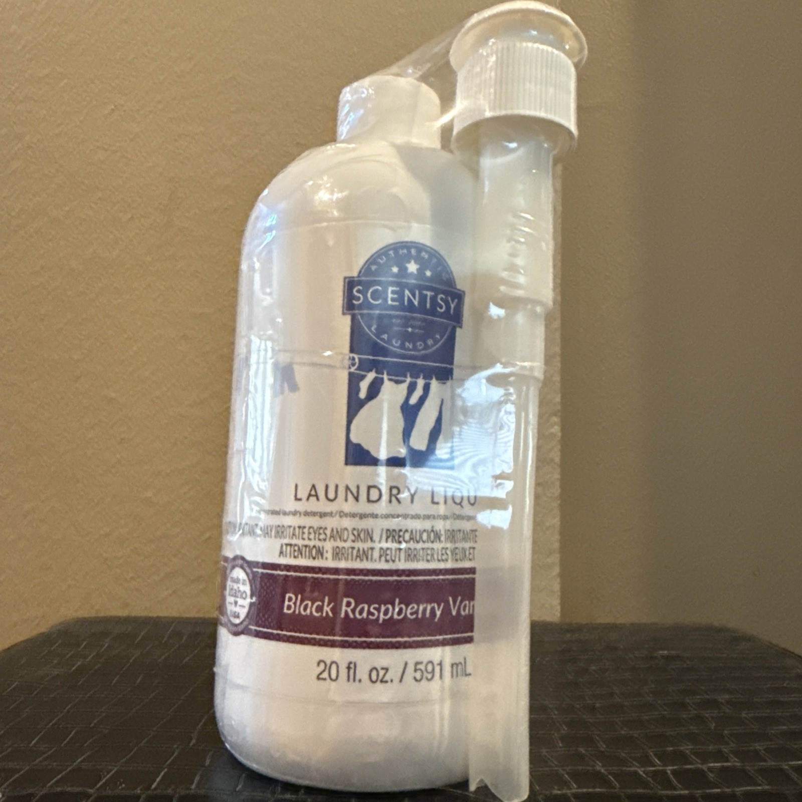 Scentsy Black Raspberry Vanilla Laundry Liquid 20 Ounce NEW