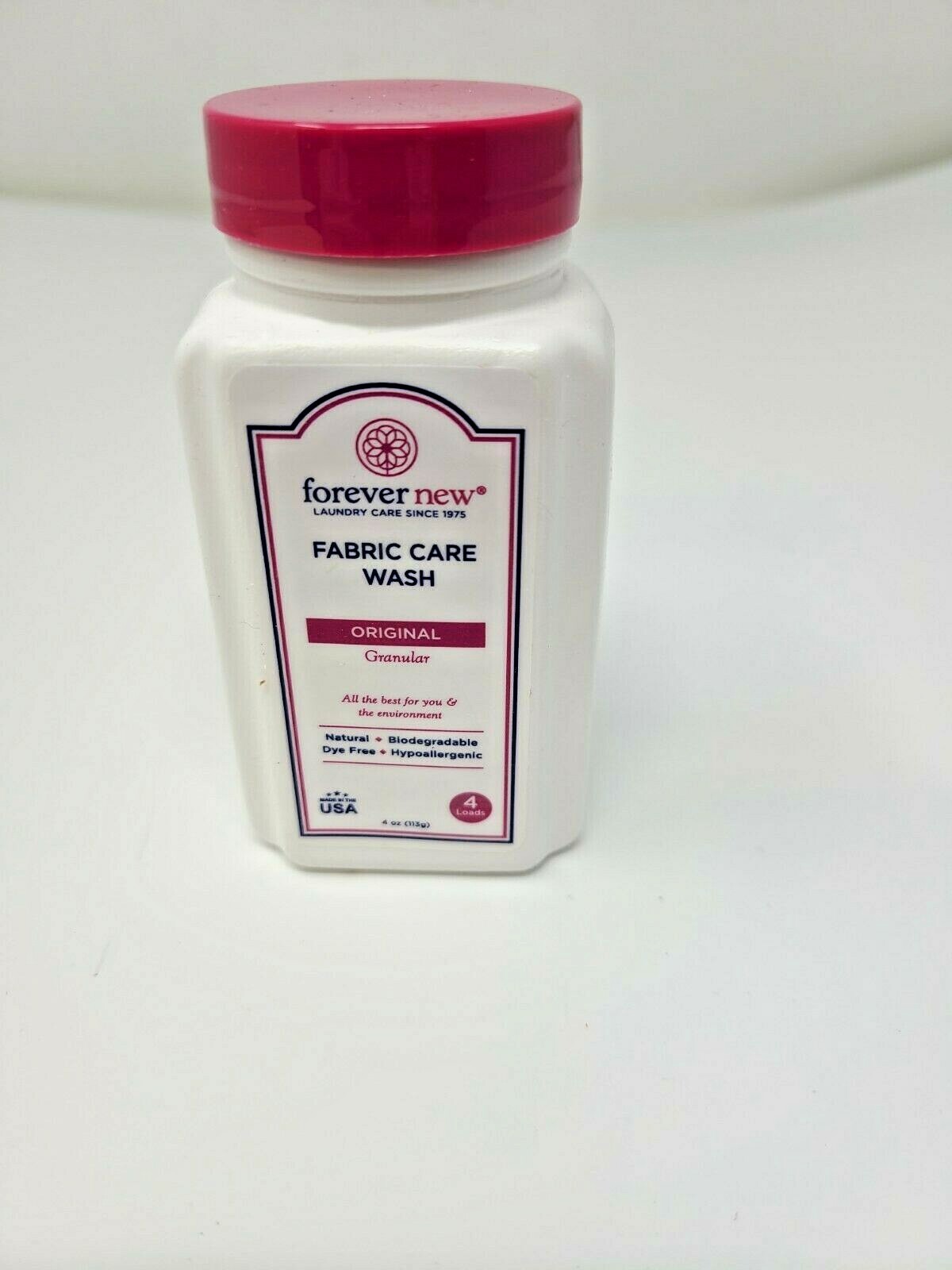 Forever New Granular Fabric Care Wash 4oz / 4 Loads Original Scent New Free Ship