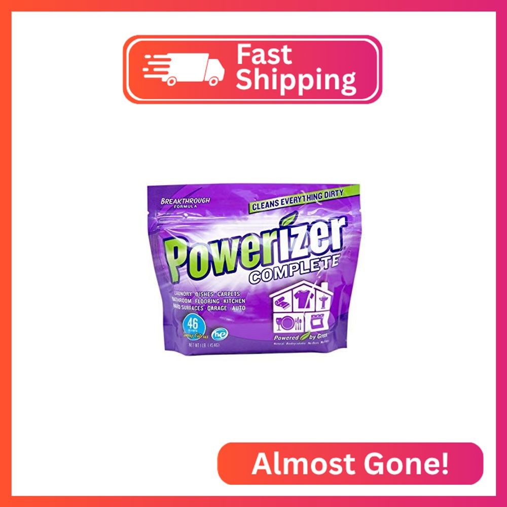 Powerizer Complete Multi-purpose Detergent Powder – Oxi Stain Remover – Natural