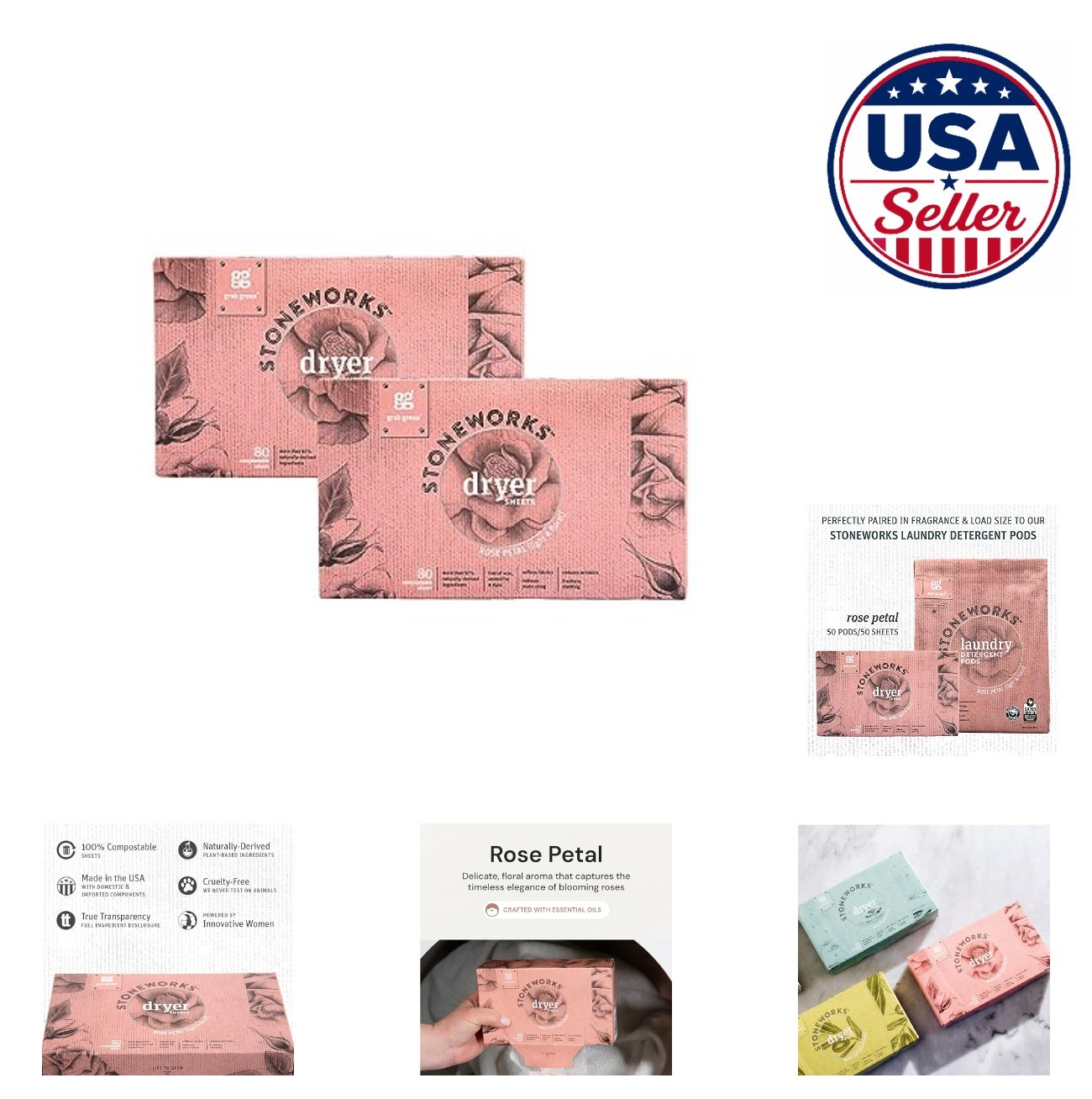 Compostable Dryer Sheets 160 Count Fragrance Free Unscented Fabric Softener