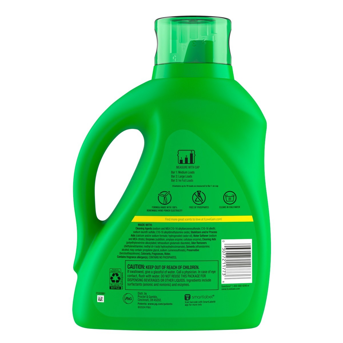Gain Happy Hibiscus Hula HE Liquid Laundry Detergent: 132 fl oz, 100 Loads