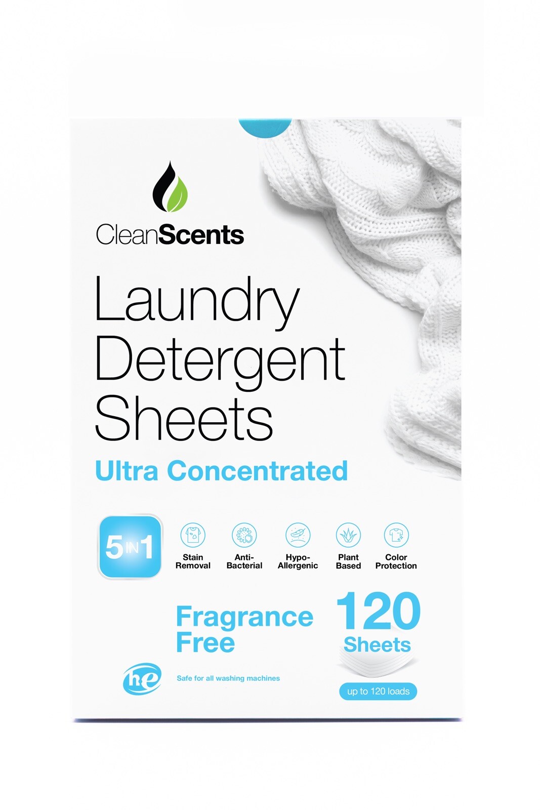 CleanScents laundry detergent sheets