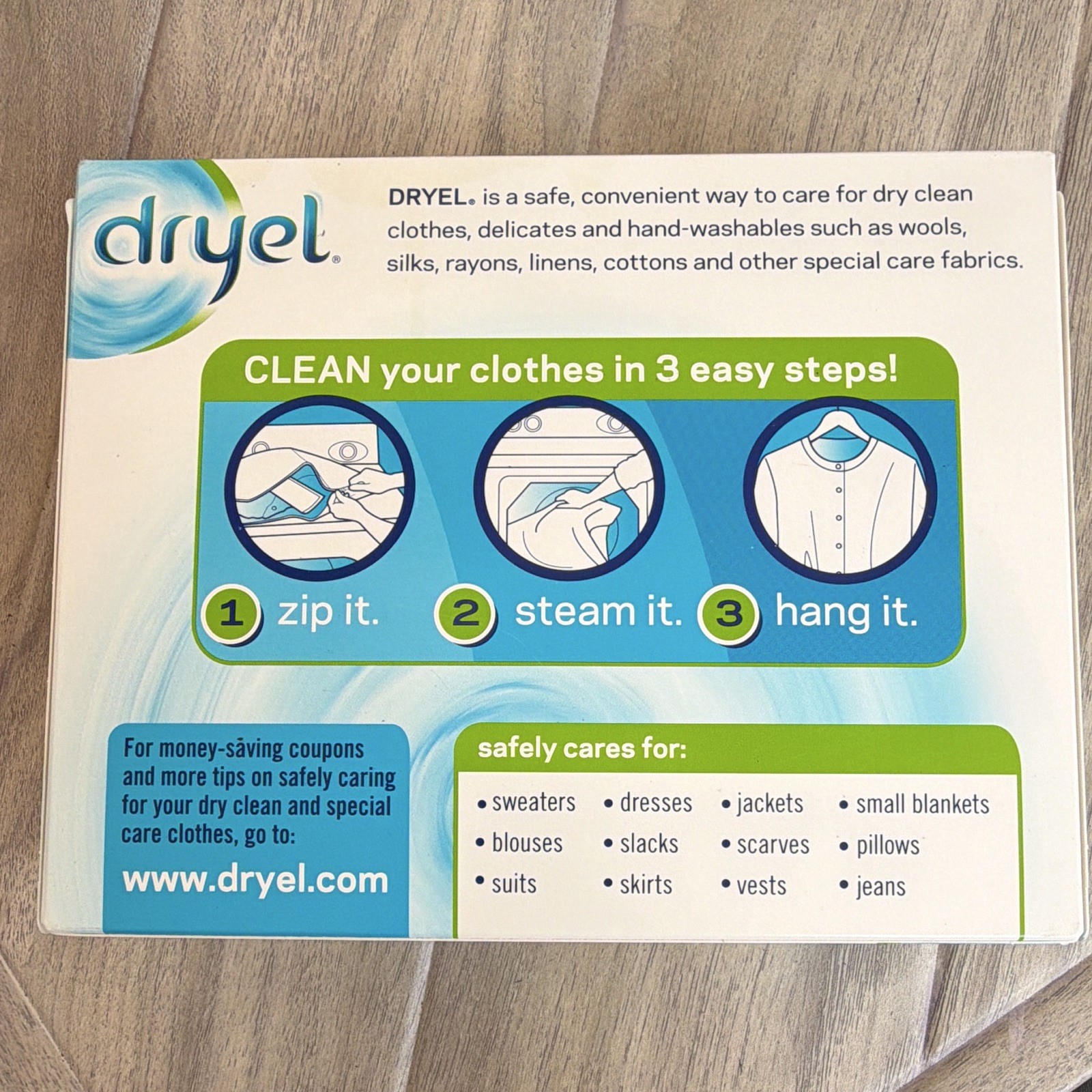 NEW – Dryel At-Home Dry Cleaning Refills 6 Cloths HE Clean Breeze – 24 Garments