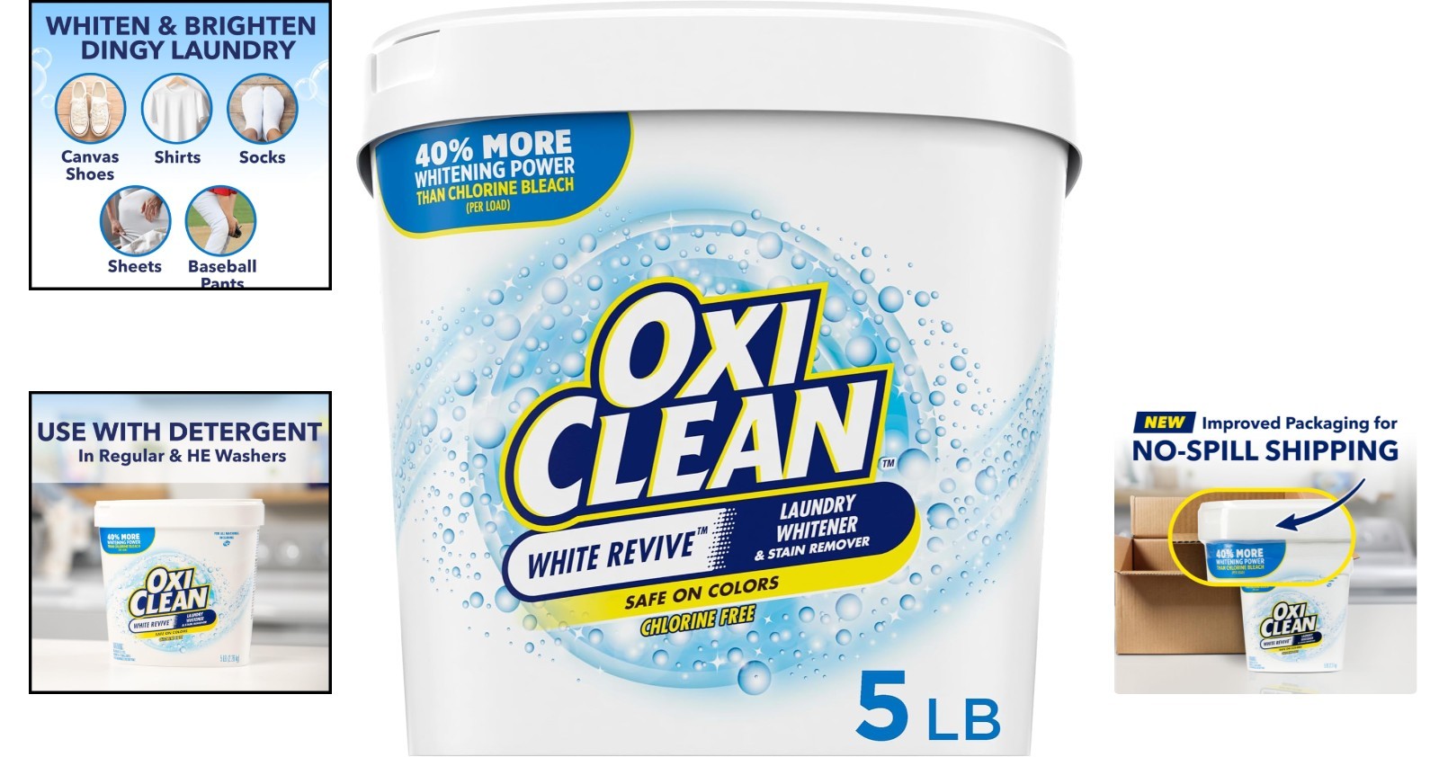 White Revive Laundry Whitener & Stain Remover Powder