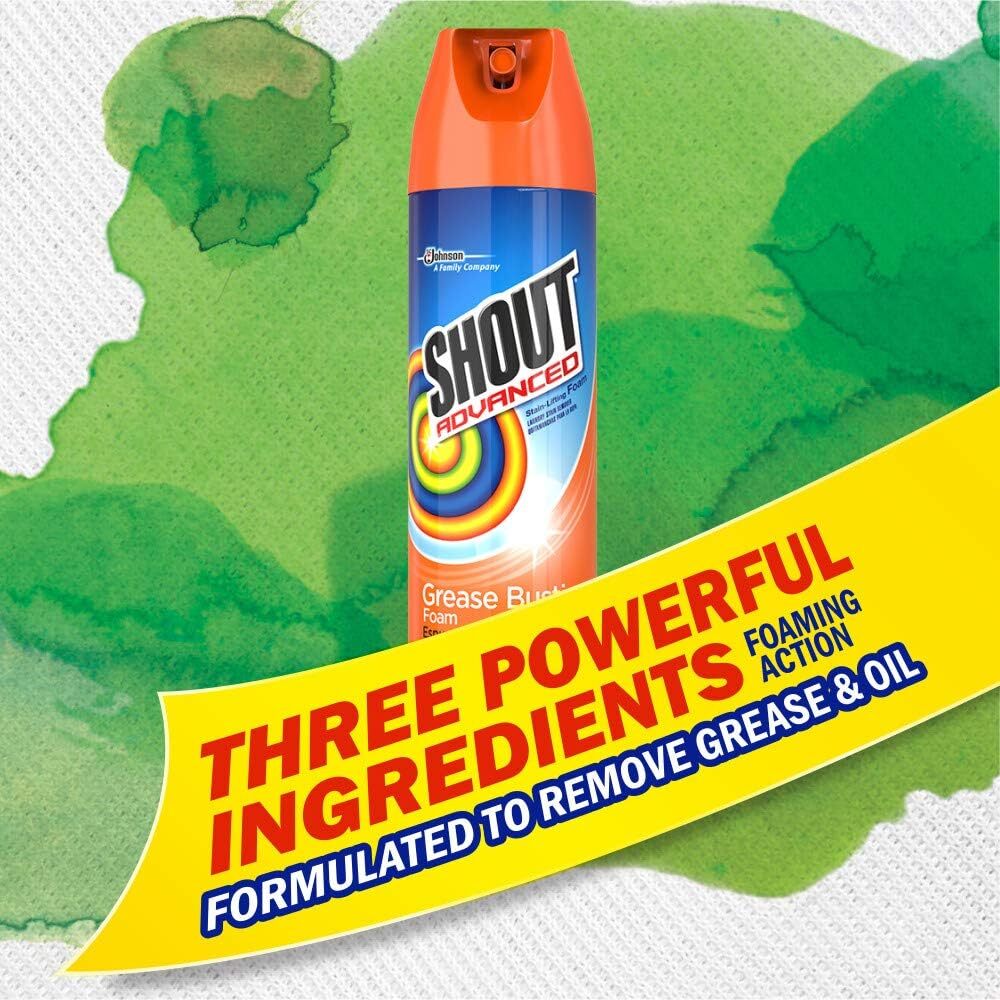 Advanced Grease Busting Foam, Quitamanchas Para Ropa Para Aceite Y Grasa Sta