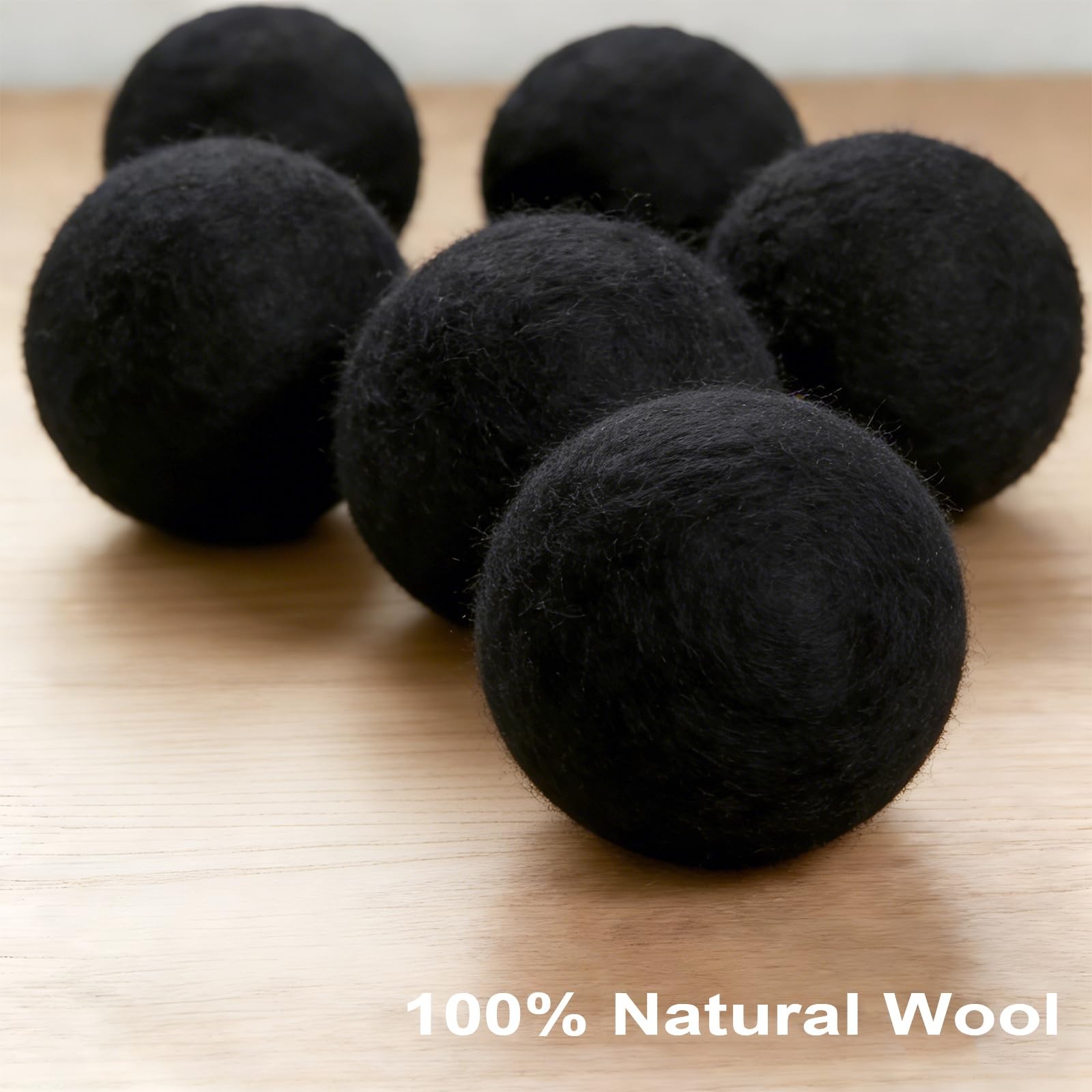 Wool Dryer Balls 6-Pack XL – Natural Reusable Laundry Fabric Softener, Reduce…