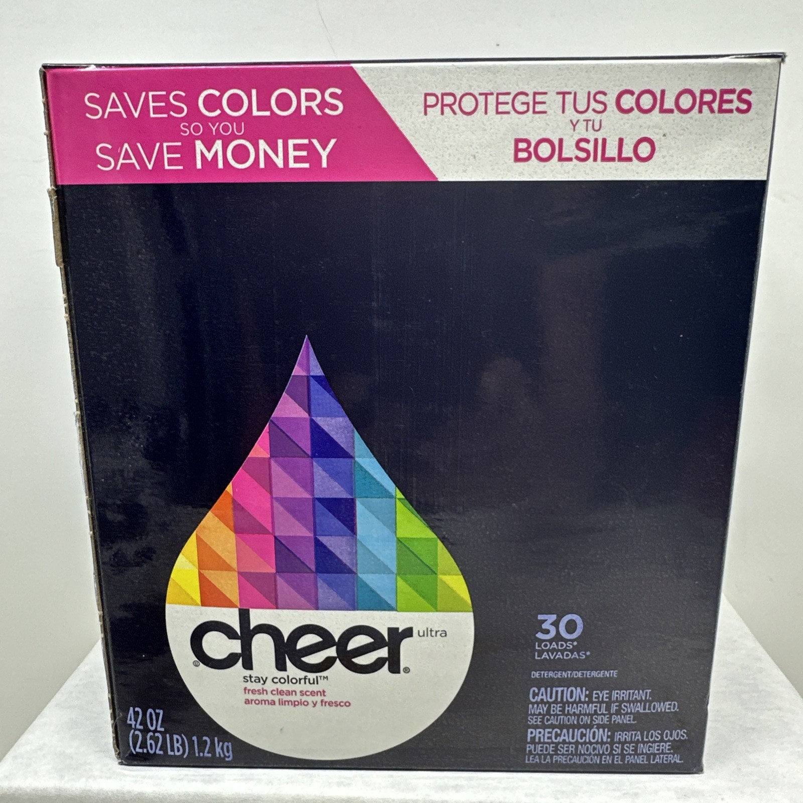 Cheer Ultra Stay Colorful Fresh Clean Scent Powder Laundry Detergent 30 Loads