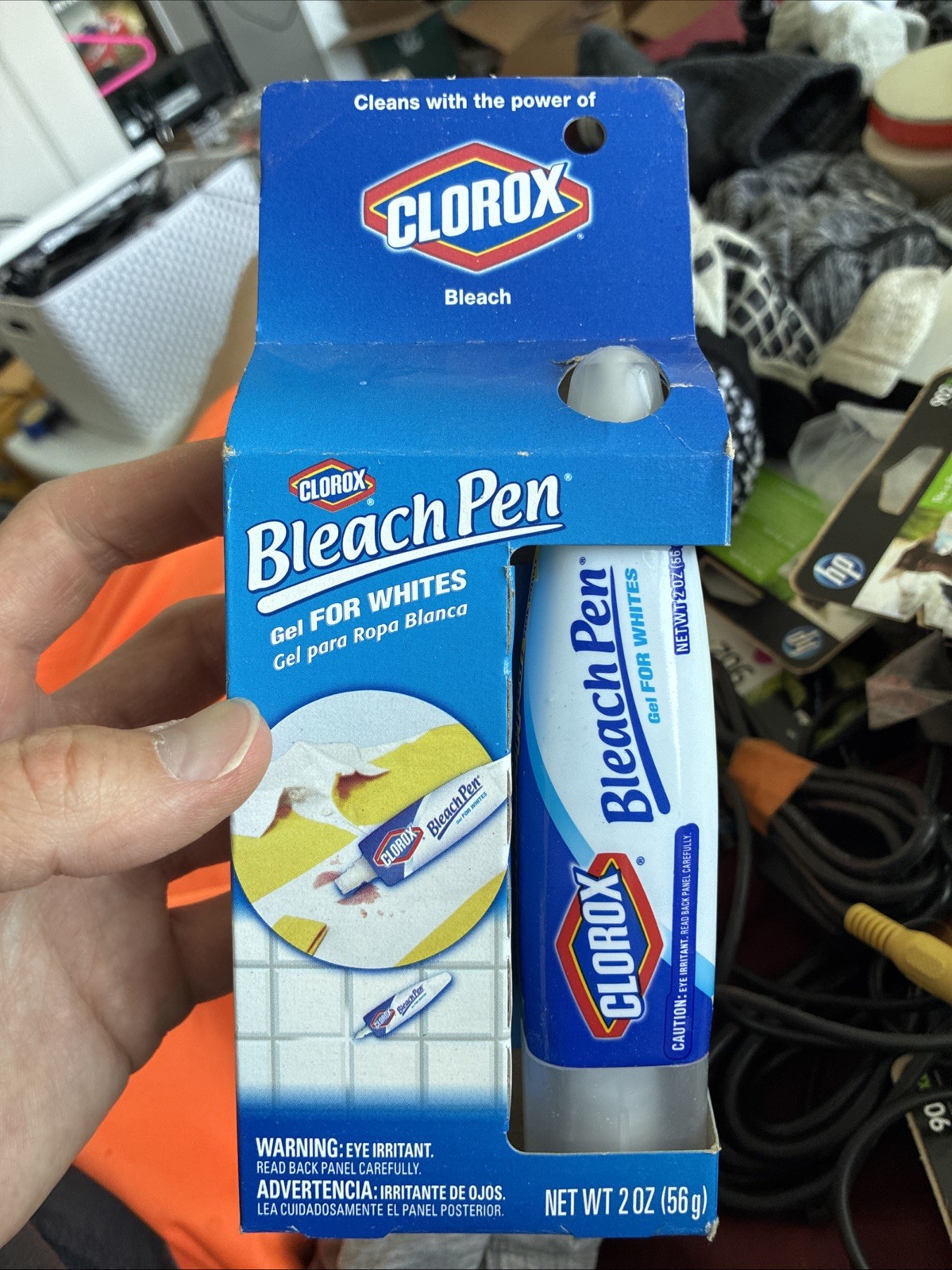 Clorox Bleach Pen Gel For Whites 2 Oz Cleaning Stain Remover Tile Grout Laundry
