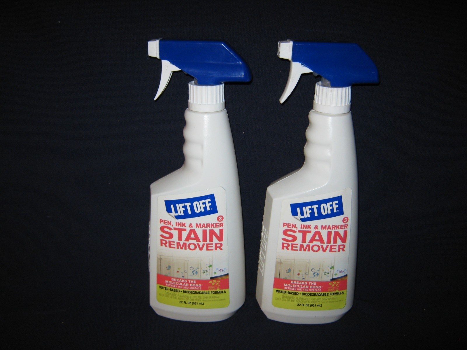 TWO {2} LIFT OFF 22 OZ PEN-INK & MARKER STAIN REMOVER-FREE SHIP-BIN 6