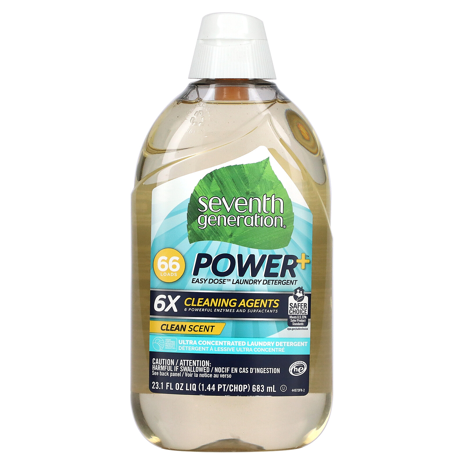 Easydose Ultra Power+ Laundry Detergent, Clean, 23.1 fl oz (683 ml)