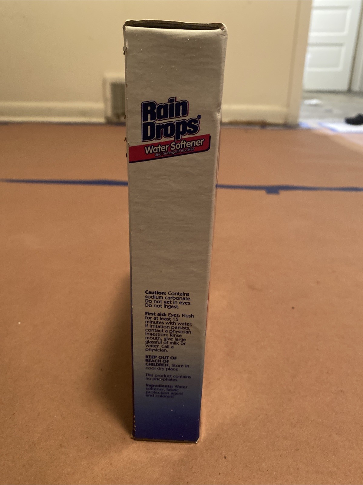 Vintage NOS Rain Drops Water Softener and Detergent Booster 42 Oz New & Sealed