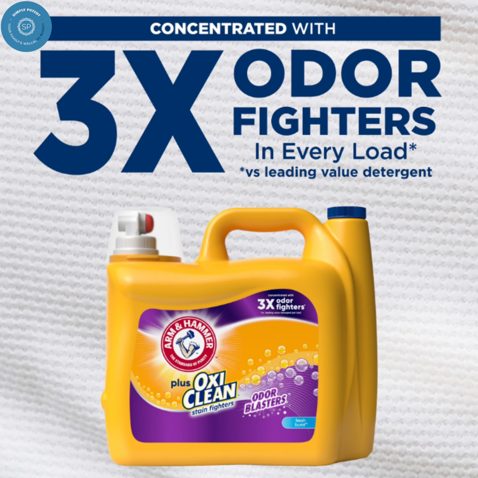 ARM & HAMMER OxiClean Odor Blasters Liquid Detergent, Fresh Burst, 200.2 Fl Oz