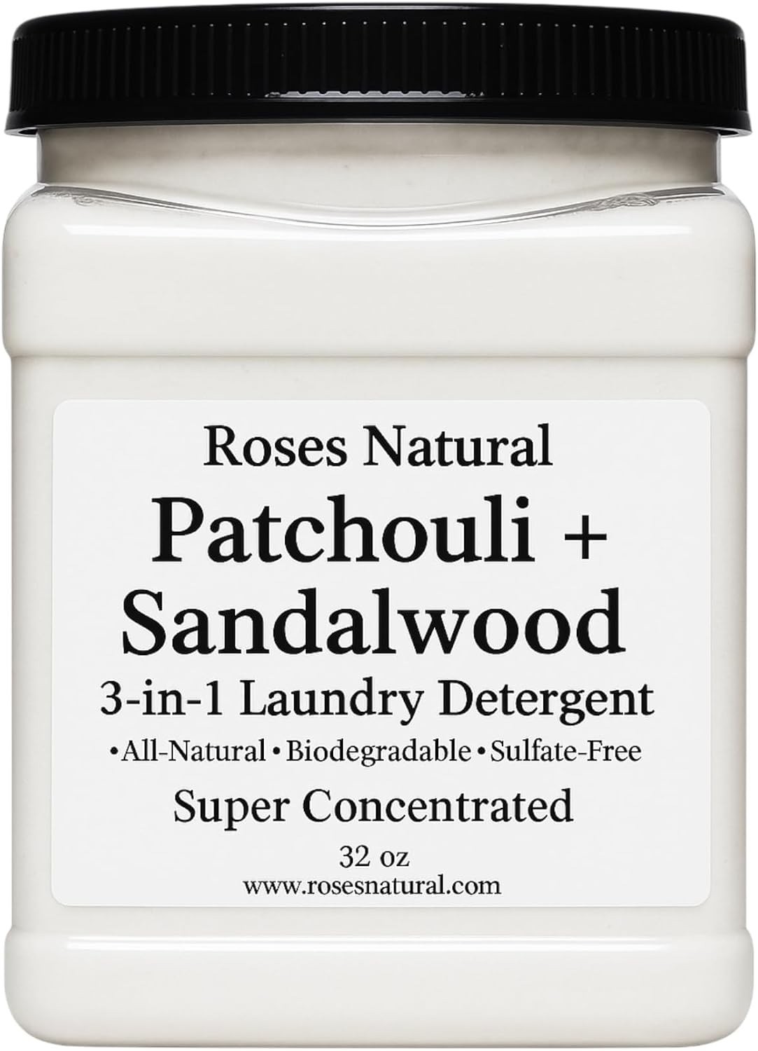 Patchouli + Sandalwood 3-in-1 Super Concentrated Laundry Detergent, HE Safe