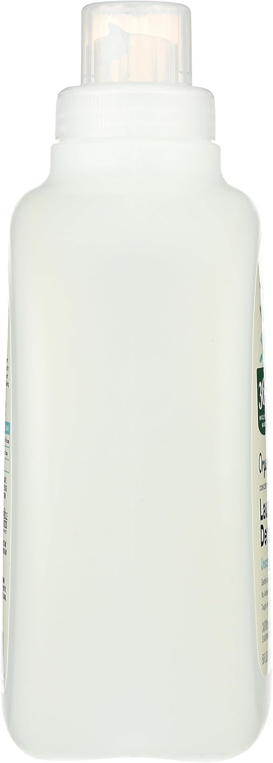 33 HE Loads of Organic Unscented Detergent – Gentle & Hypoallergenic Formula