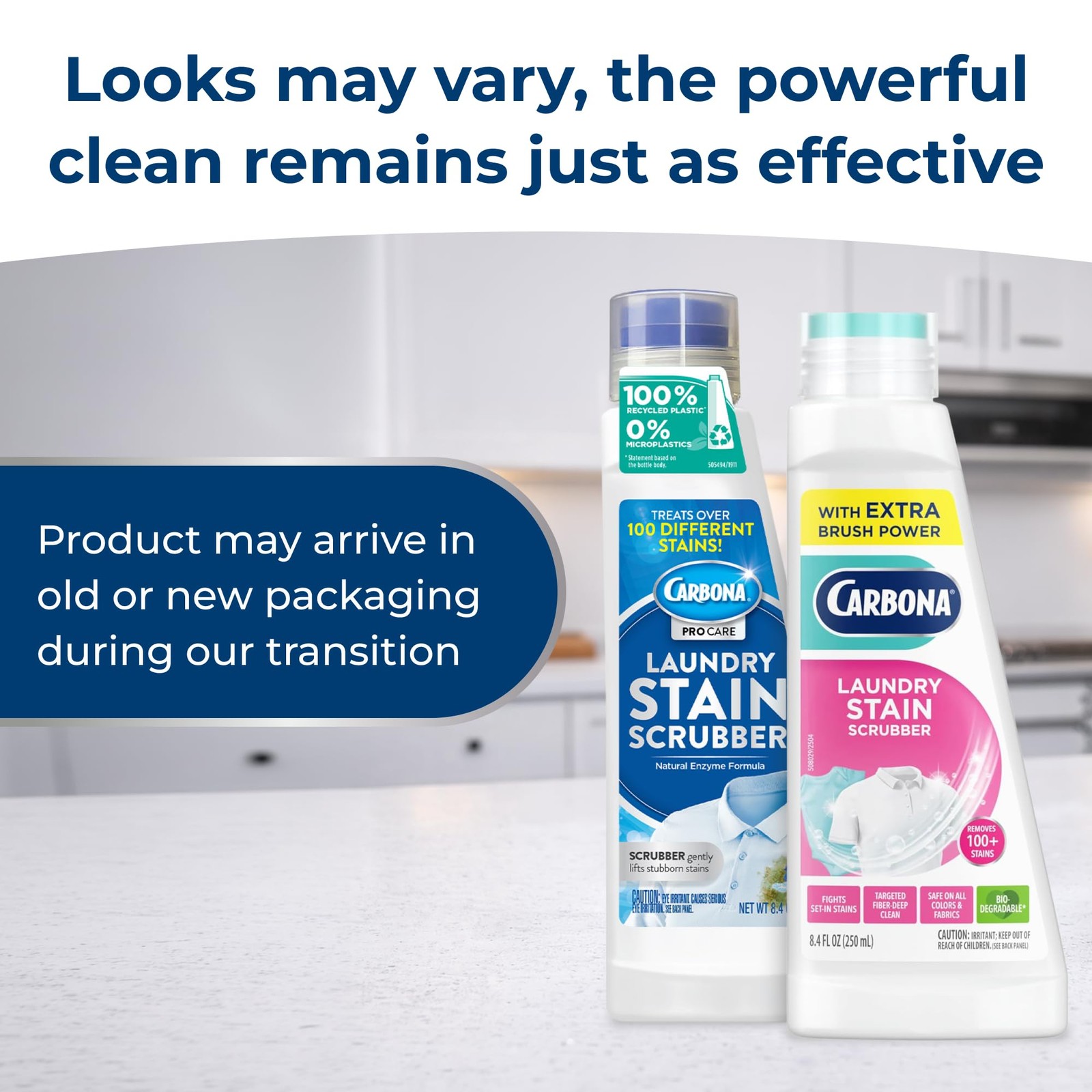 Carbona Laundry Stain Scrubber & Remover (8.4 Fl 8.4 Oz (Pack of 1), Gray
