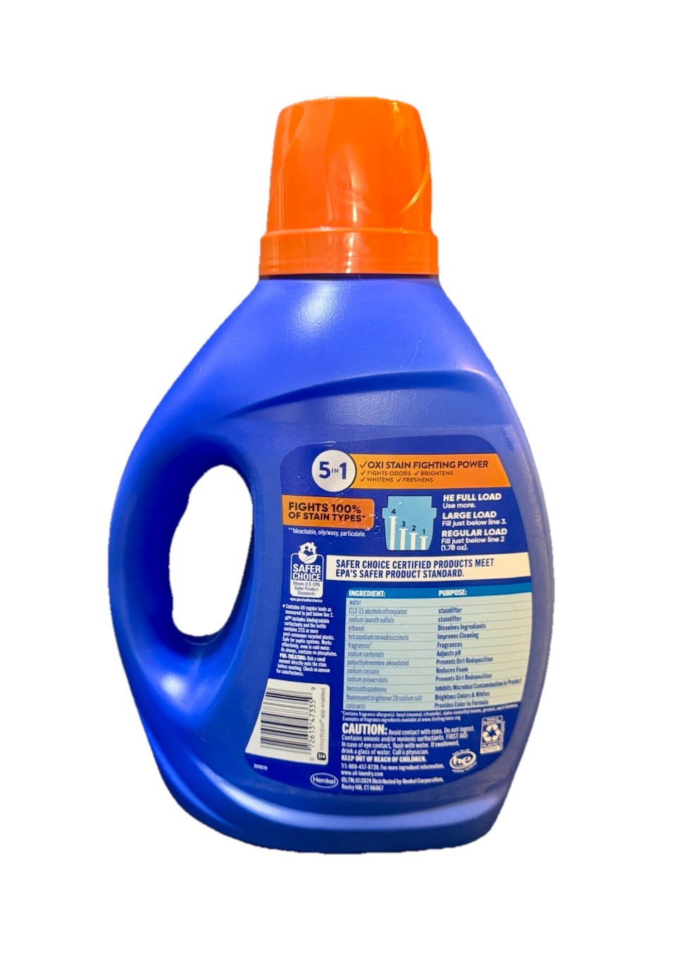 All Liquid Laundry Detergent, Sunshine Fresh Scent OXI Plus Odor Lifter 88 Oz