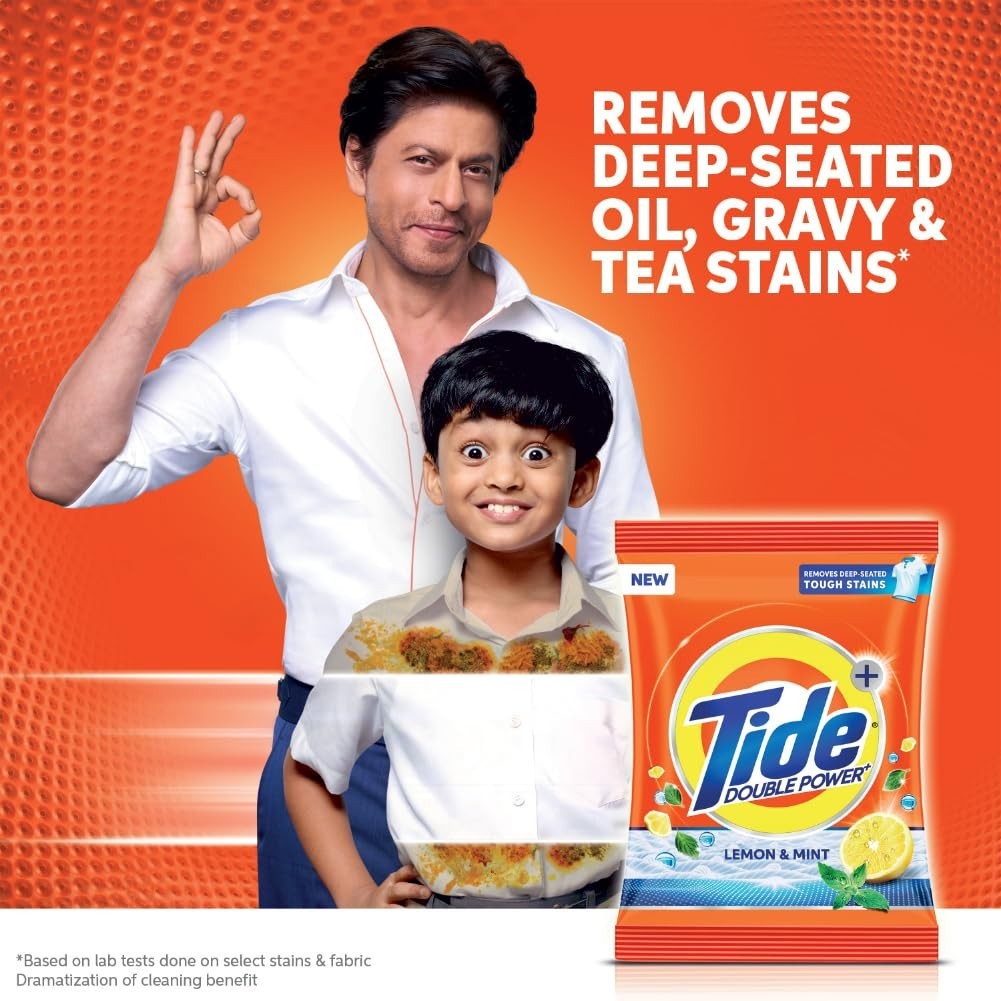 Tide Plus Detergent Washing Powder – 500g Lemon & Mint Fragrance