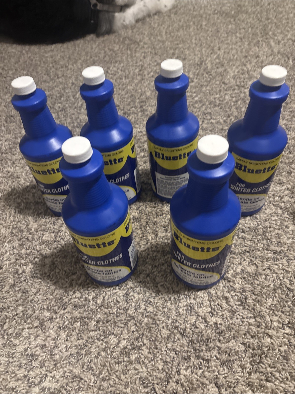 Lot Of 6 Bluette Concentrated Liquid Laundry Laundry Detergent Whitener 32 fl oz