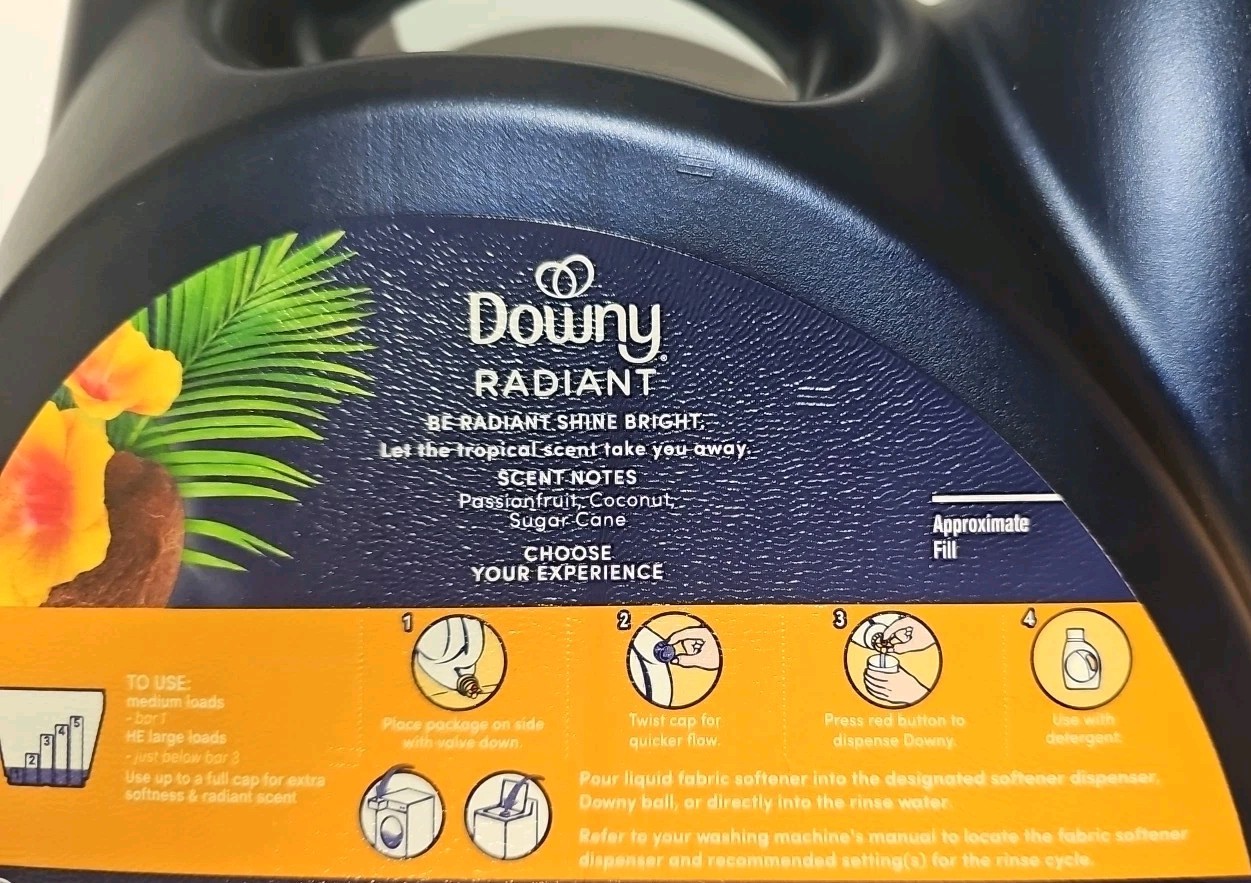 Downy Infusions Radiant Liquid Fabric Softener, Pineapple & Coconut Grove 111 oz