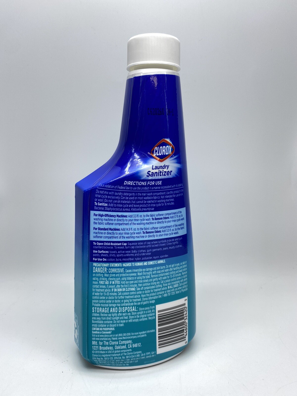 2x Clorox Laundry Sanitizer (Bleach Free) Color-Safe Active Fresh 16 oz Bottles