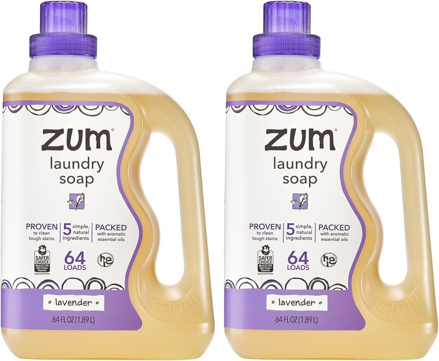 Indigo Wild Zum Clean Laundry Soap – Plant-Based Liquid Laundry Soap – Contains