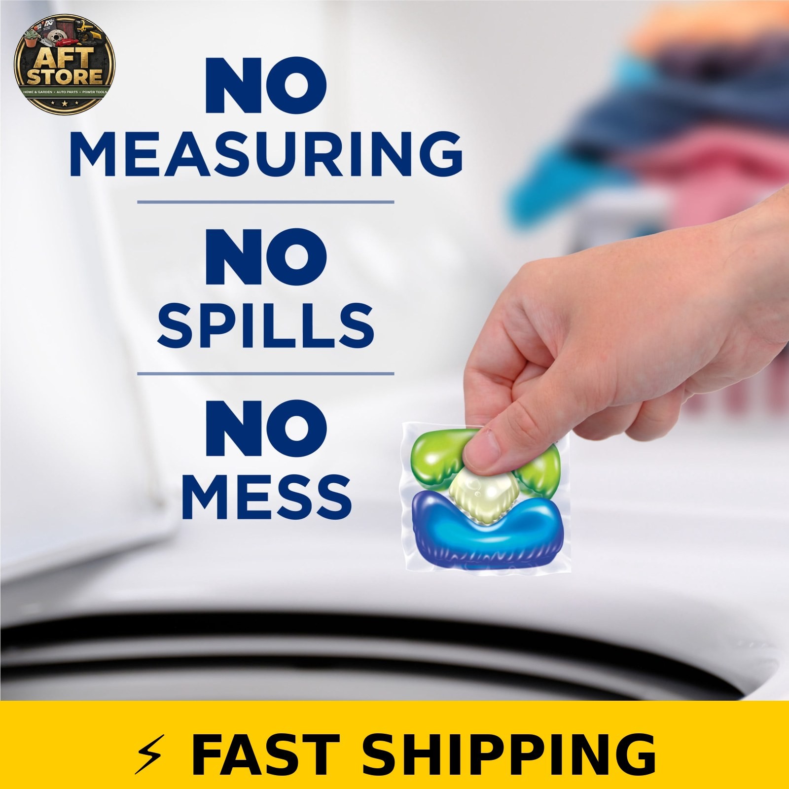 ARM & HAMMER Plus OxiClean 5-in-1 Laundry Detergent Paks, Fresh Scent, 42 Count