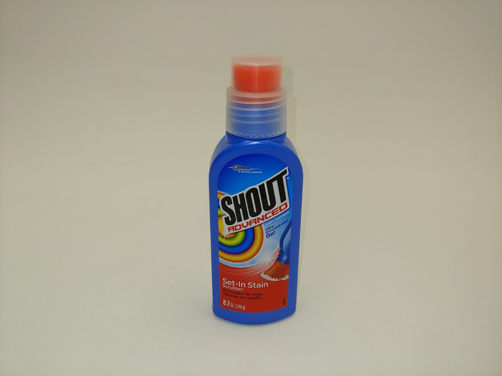 Shout Advanced Set-In Stain Pre-Treat Laundry Scrubber Bottle Ultra Gel