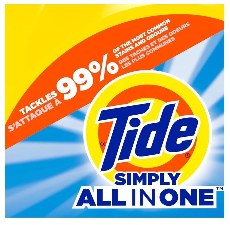 Tide Simply All-In-One Liquid Laundry Detergent, 128 Loads, 168 fl oz