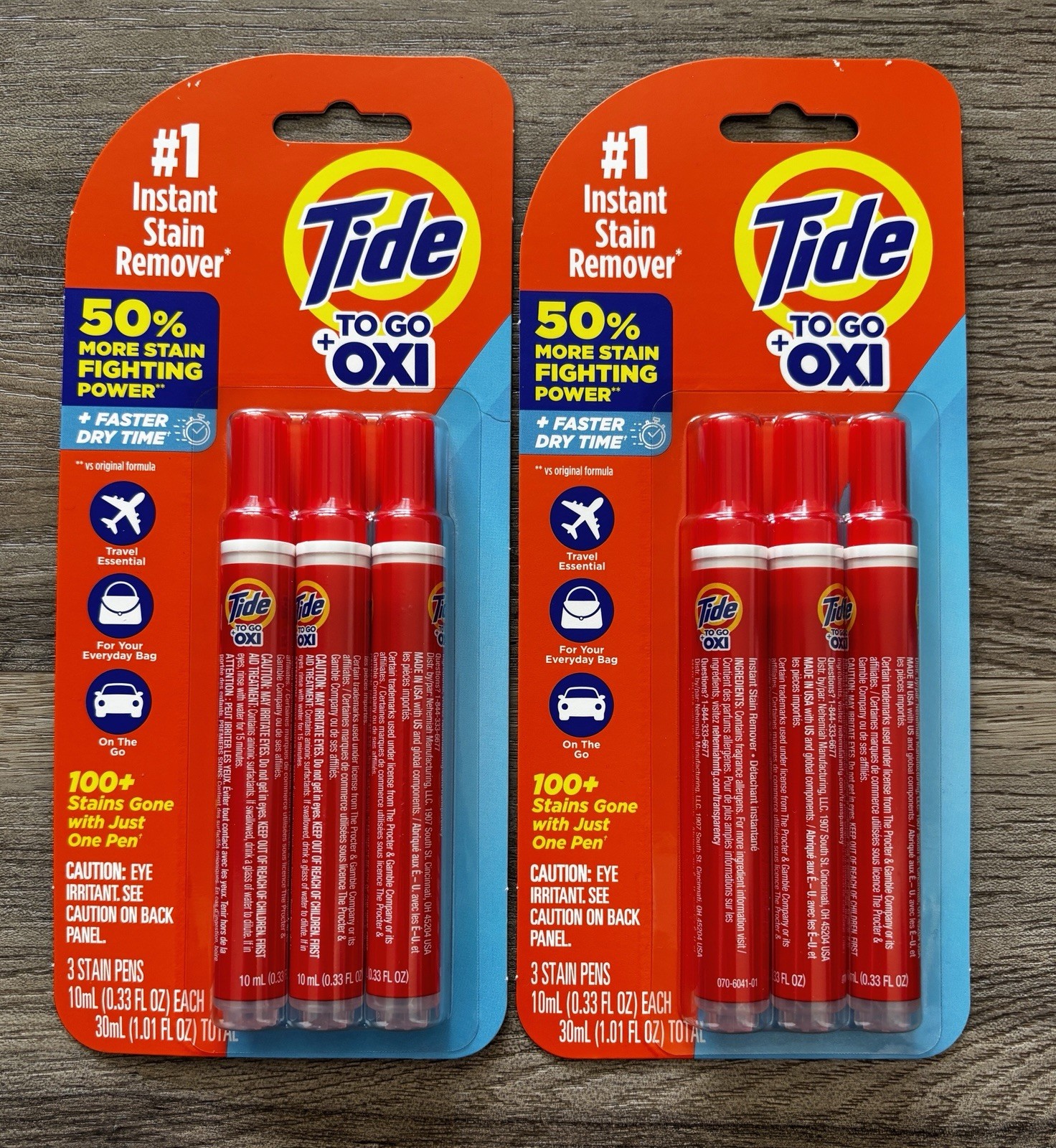 Tide To Go Stain Remover Pen Travel Size 1.01oz 3pk Lot of 2