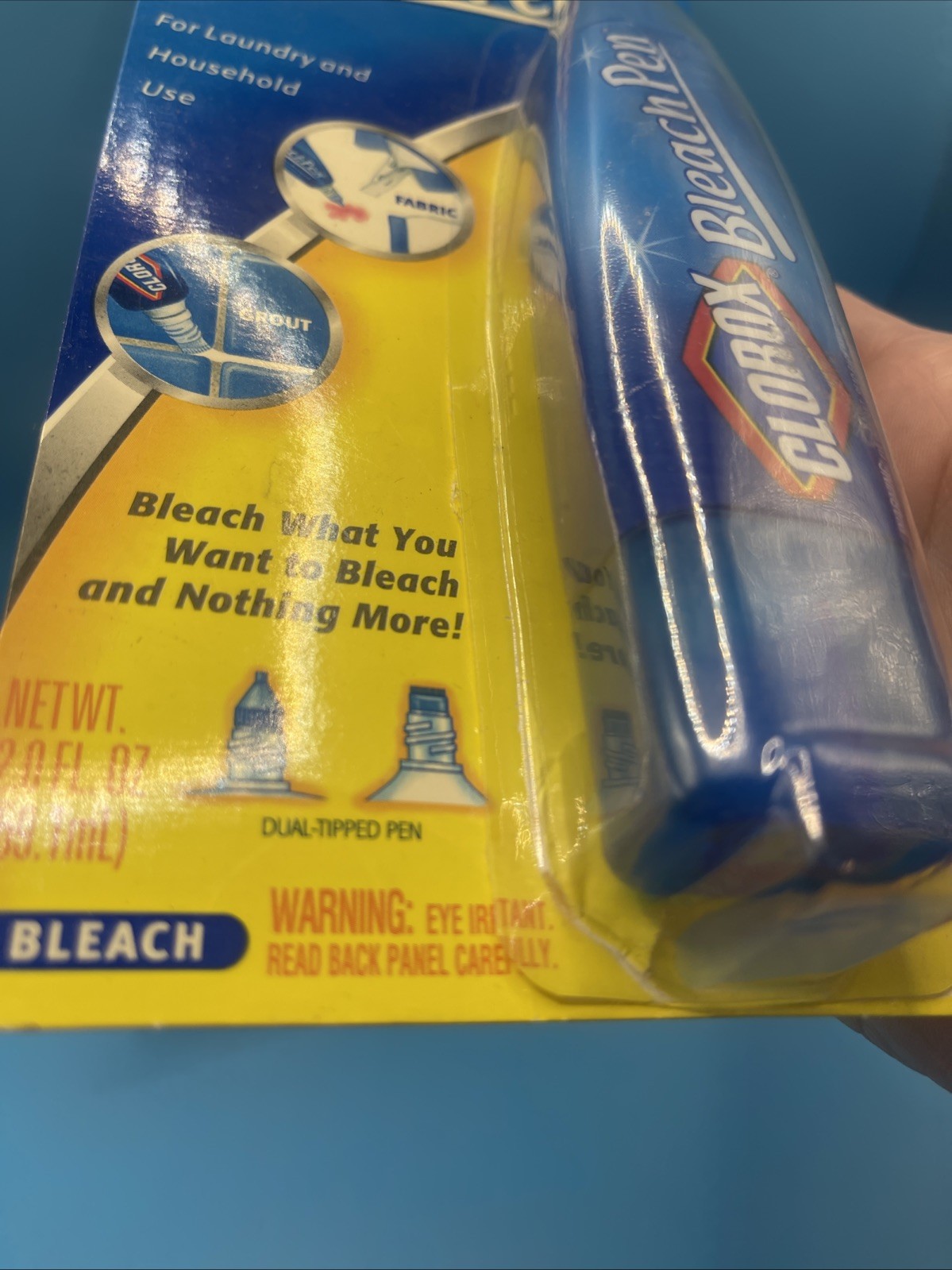 VTG 2002 Clorox Bleach Pen Gel for Whites Dual Tipped 2 oz New in Package NOS