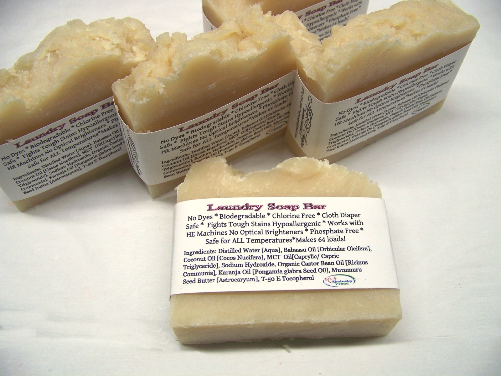 Laundry Bar Soap-For DIY laundry powder-Fantastic on dirt & grease! by MJR Soaps