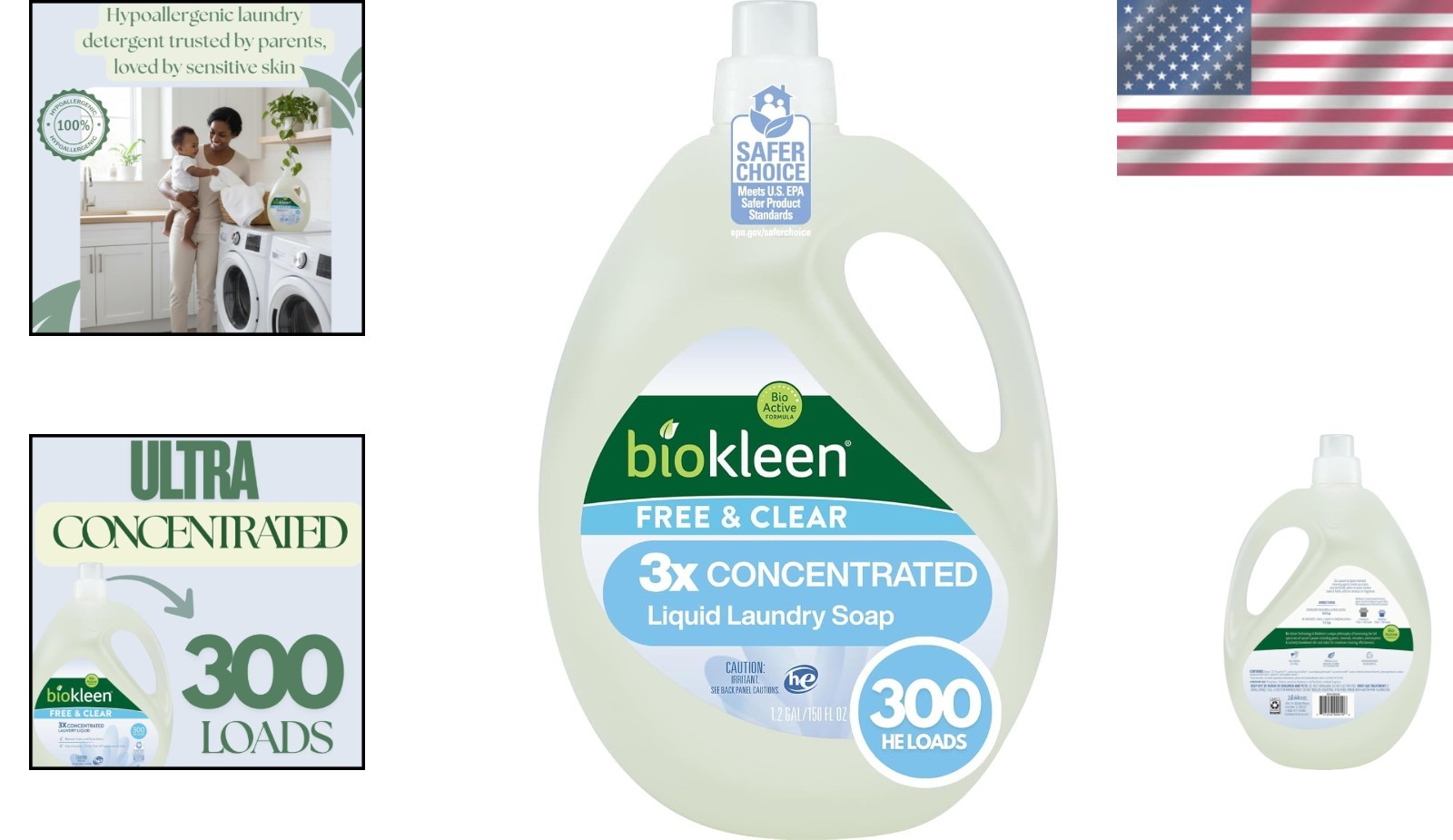 Unscented Hypoallergenic Formula, 300 Loads