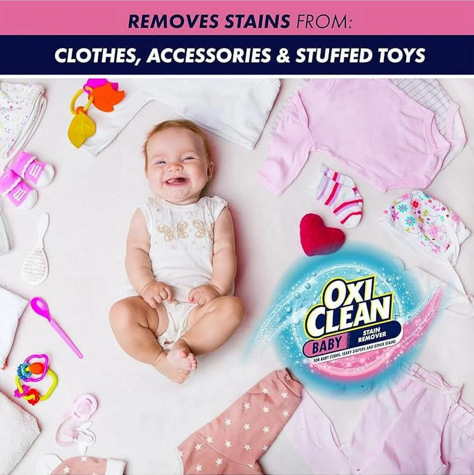 OxiClean Baby On-The-Go Stain Remover Pen, Instant 1 Count (Pack of 4)