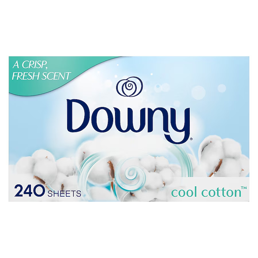 Downy Cool cotton Fabric Softener Dryer sheets 240 Loads 240 -Count