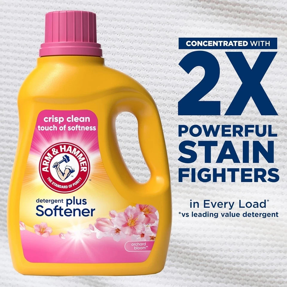 ARM & HAMMER Plus a Touch of Softener, 77 Loads, 100.5 Fl Oz (Pack 1)