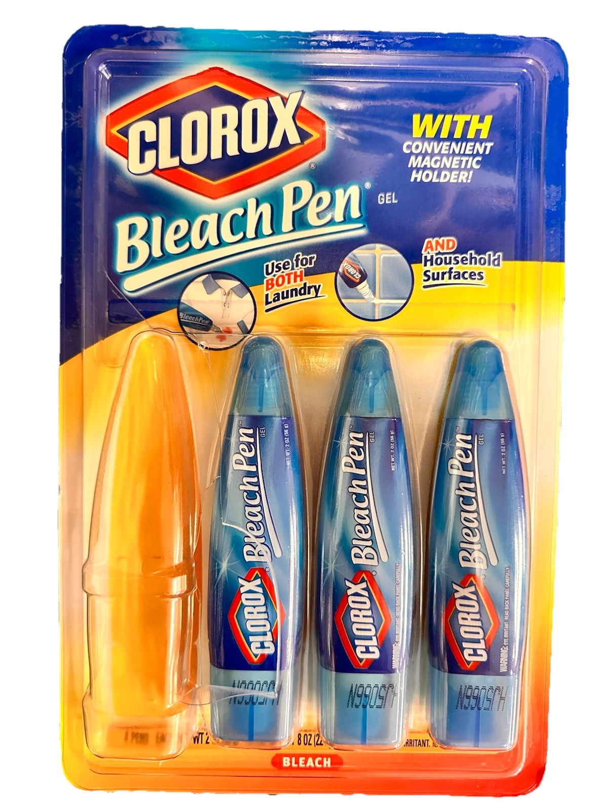 Clorox Bleach Pens 3 Pack 2oz Each Clorox Company New 2004 With Magnetic Holder