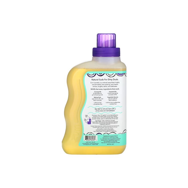 Zum Clean Laundry Soap Sea Salt 32 Fluid Ounce