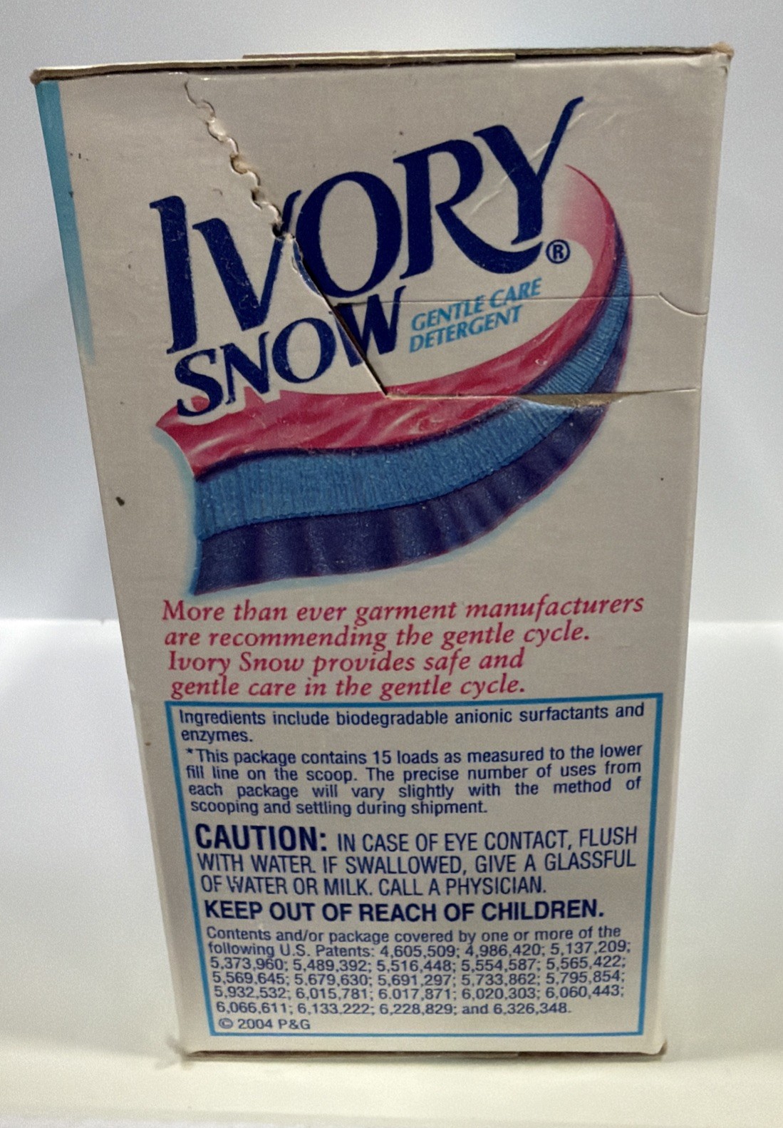 Ivory Snow Gentle Care Laundry Detergent Powder 26oz 15 Loads Vintage Box USA