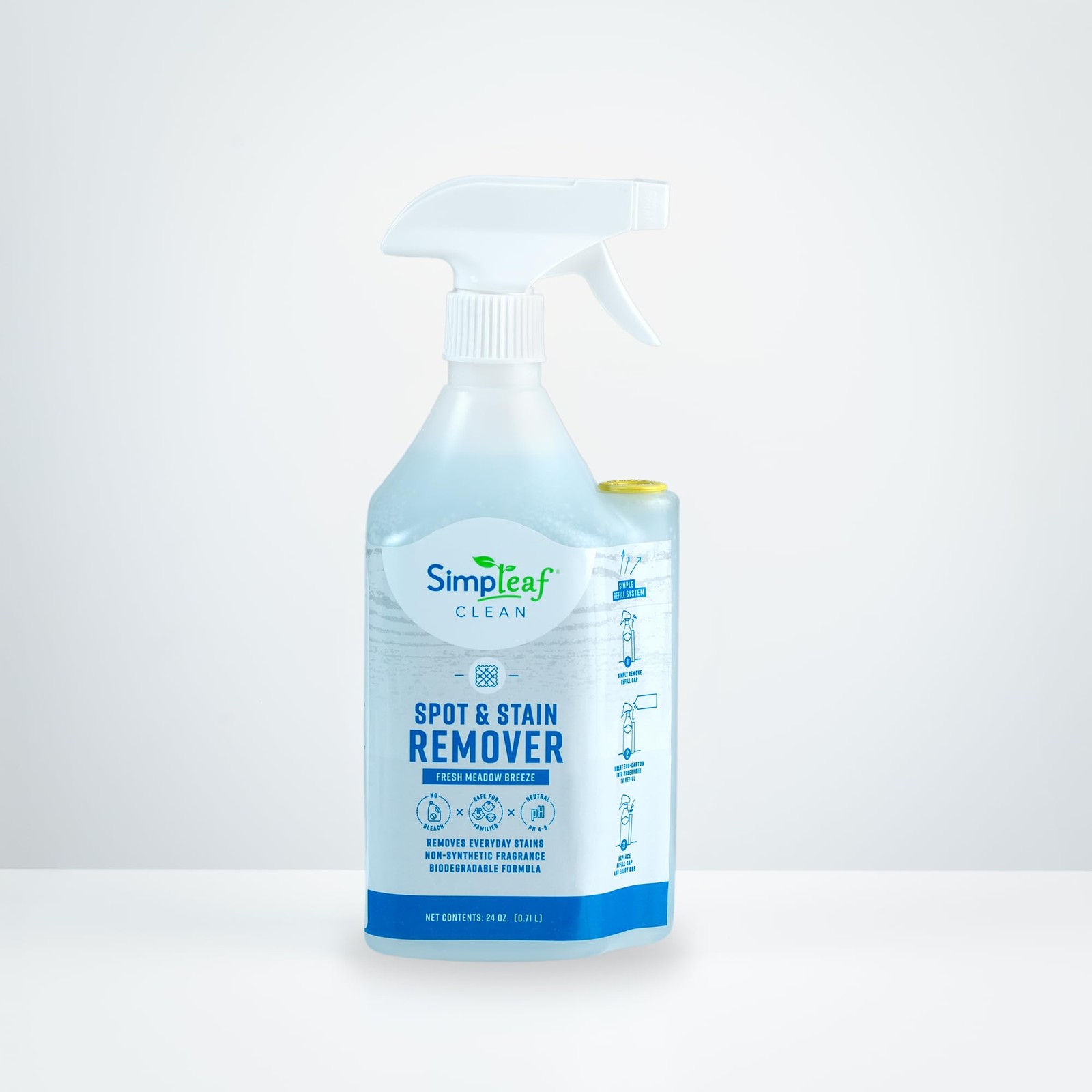 Simpleaf Clean Spot & Stain Remover | Refill System 24 Fl Oz (Pack of 1)
